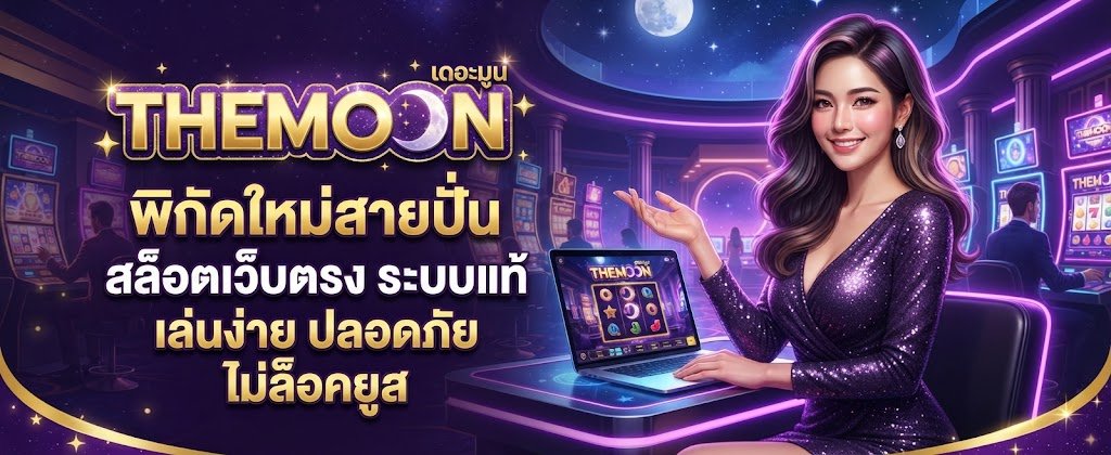 THEMOON พิกัดใหม่สายปั่น สล็อตเว็บตรง ระบบแท้ เล่นง่าย ปลอดภัย ไม่ล็อคยูส